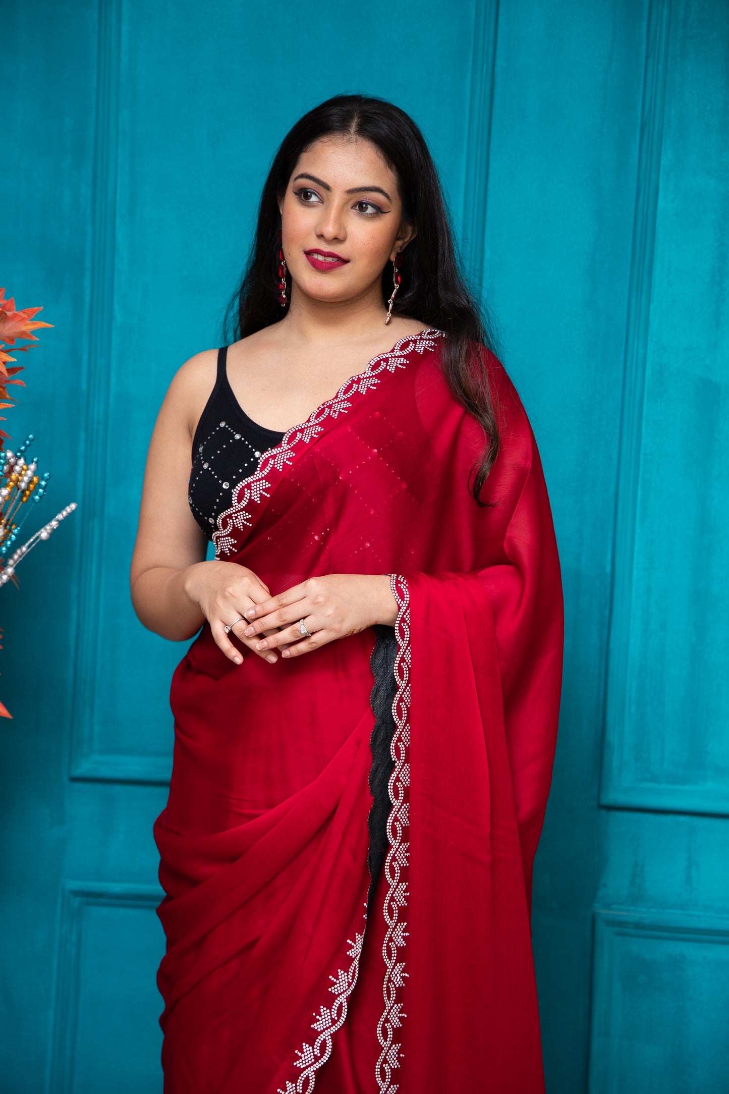 Red Tanishq 2 Saree