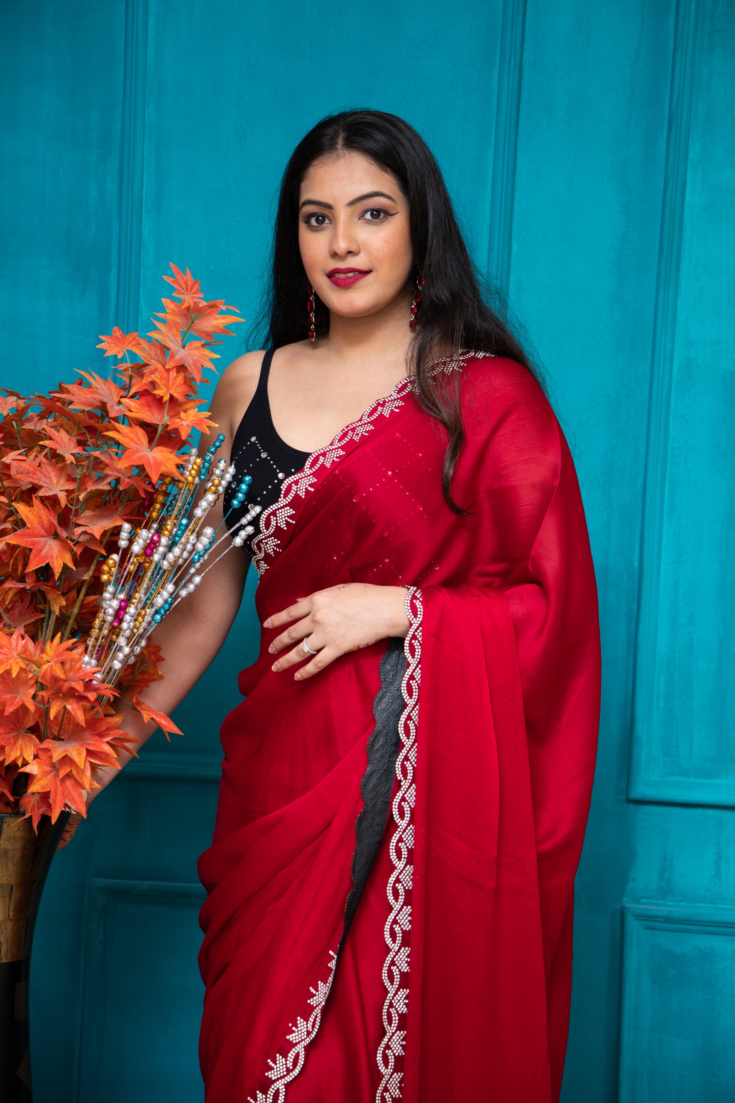 Red Tanishq 2 Saree