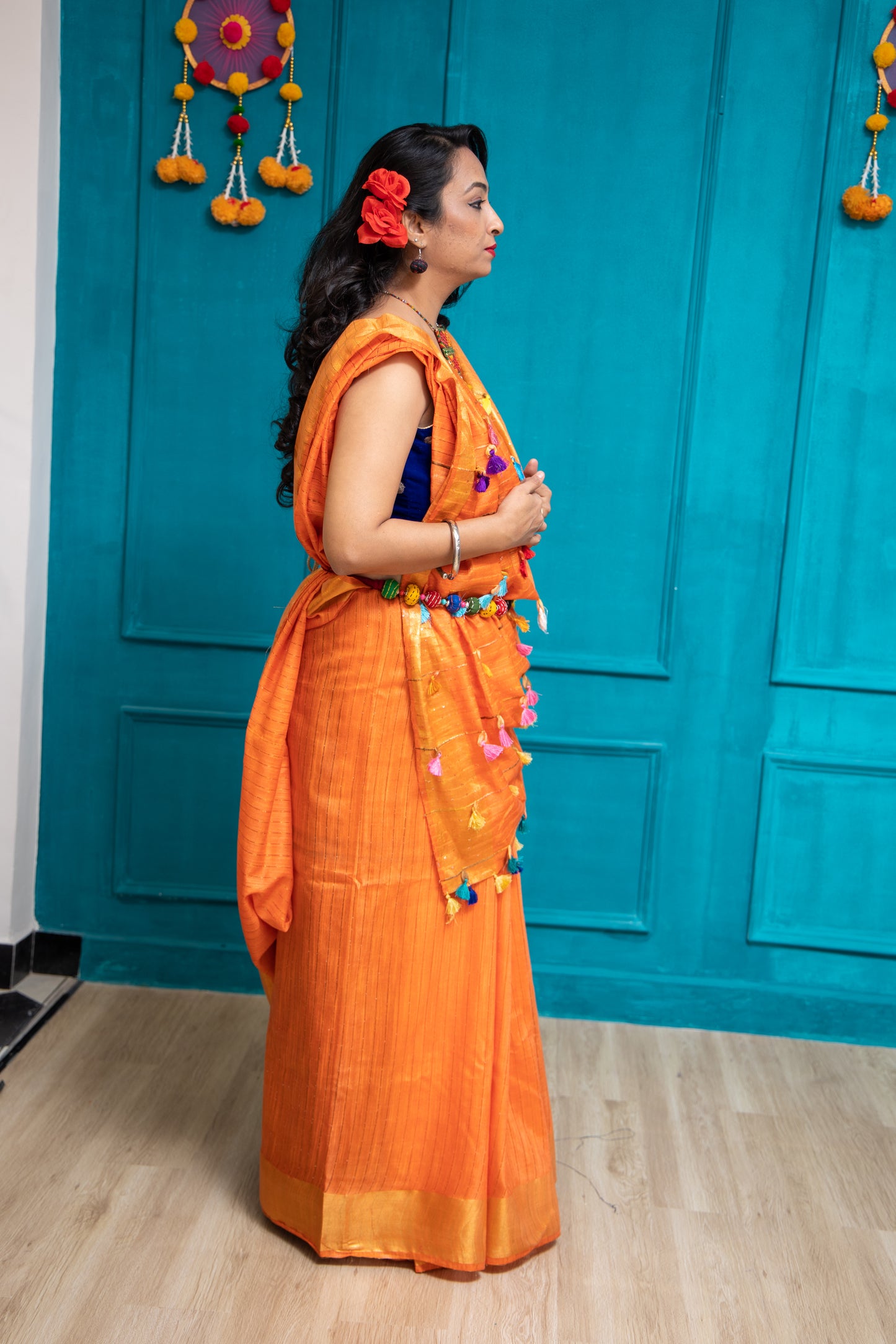 Orange Moha 2 Saree