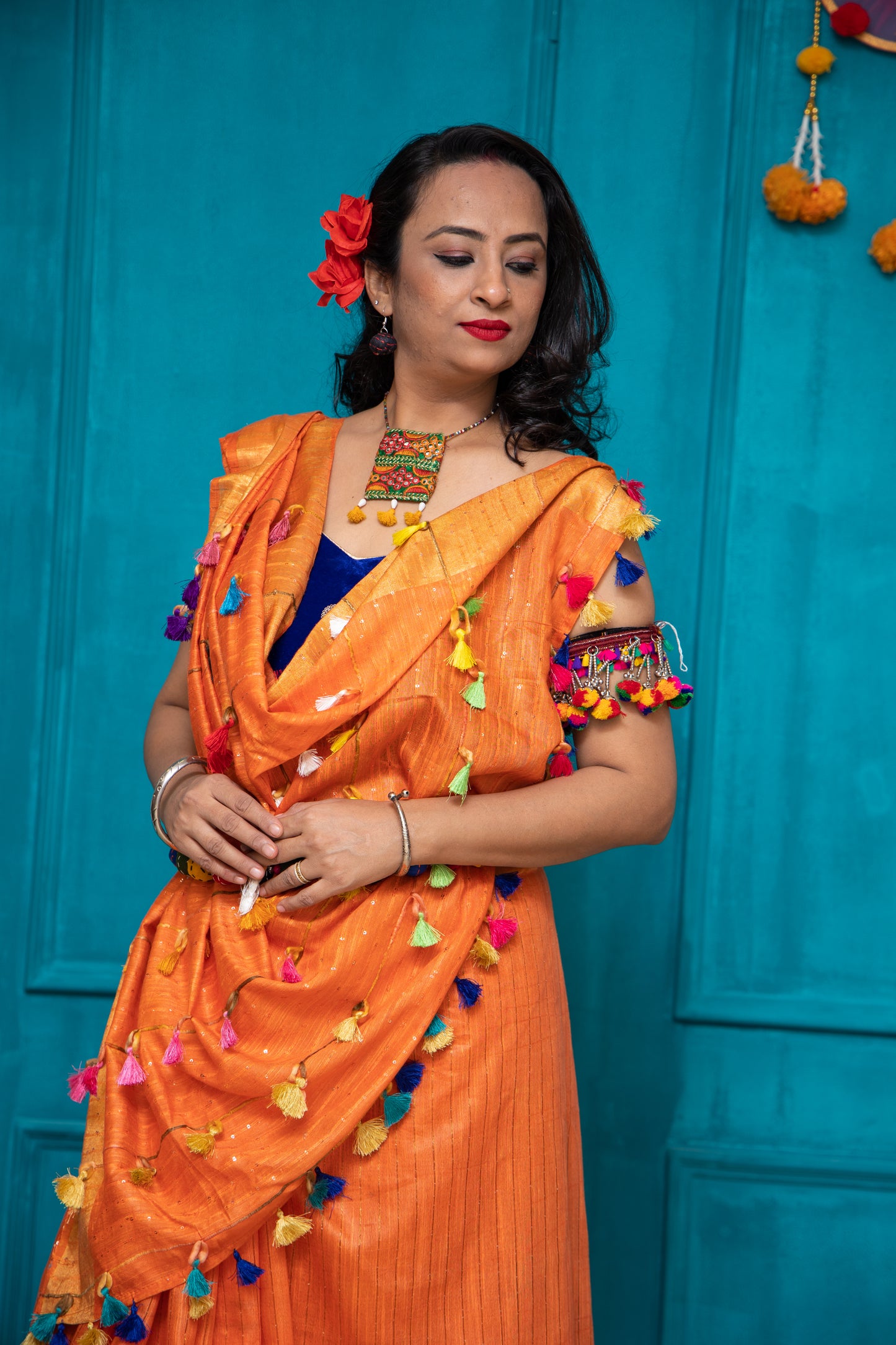 Orange Moha 2 Saree