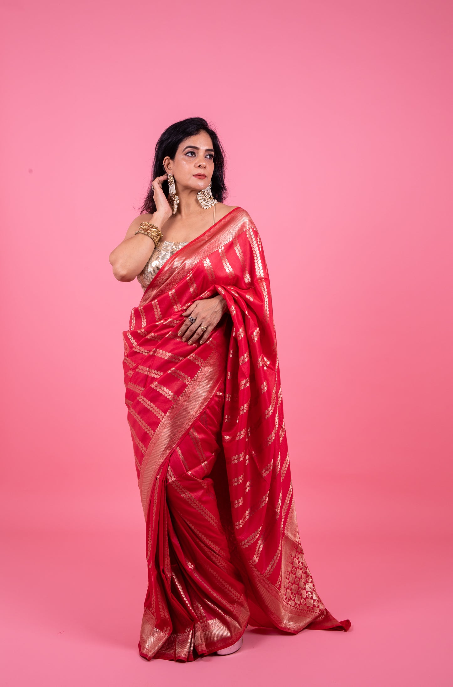 Diva Red Saree