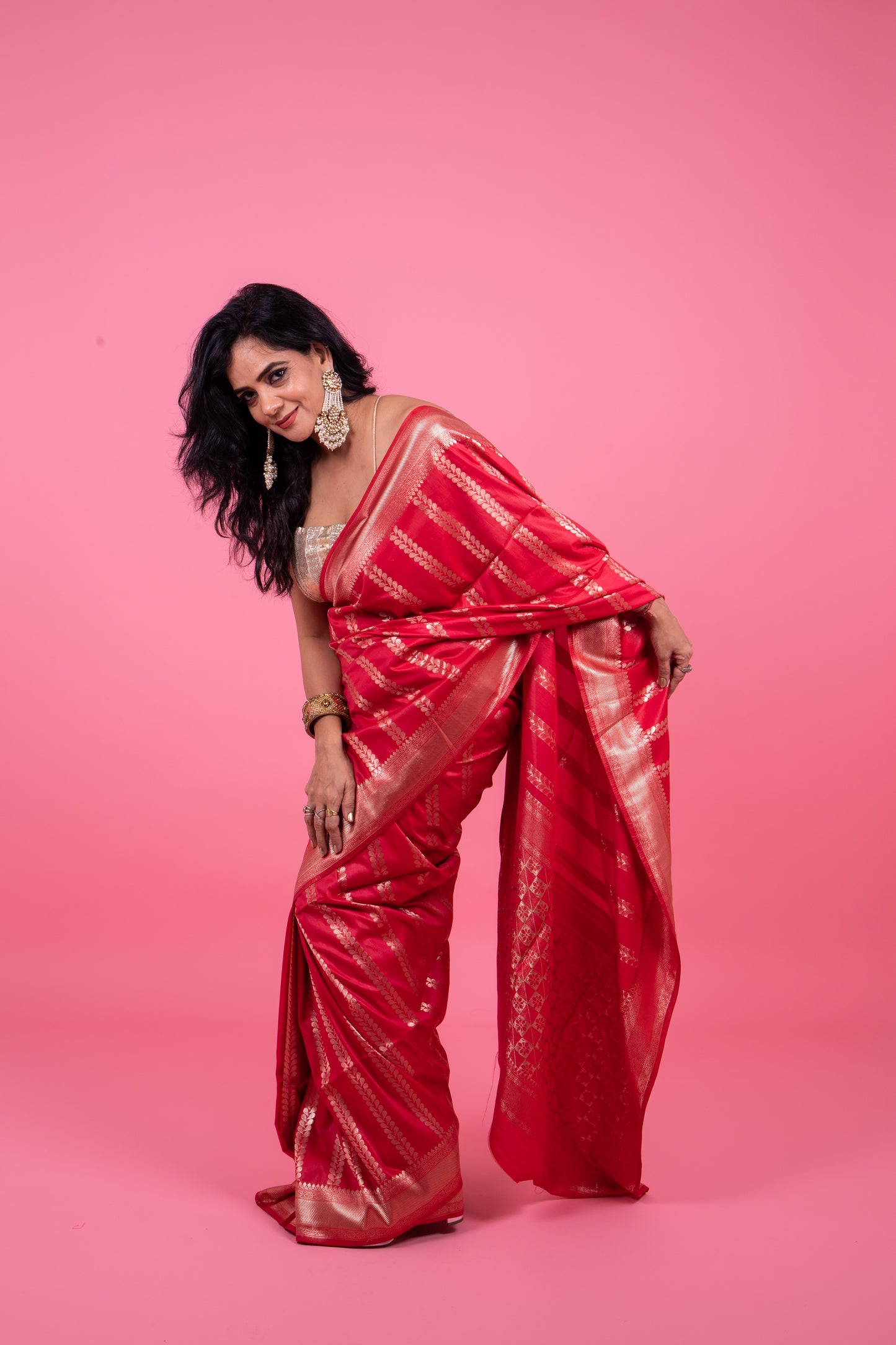 Diva Red Saree