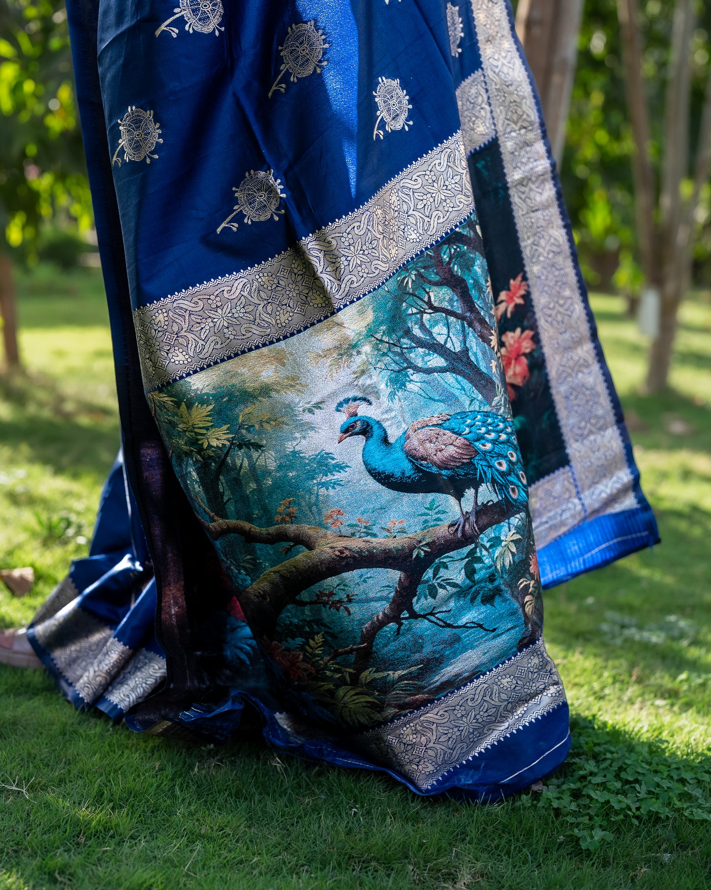 Navy Blue Mayuri Saree