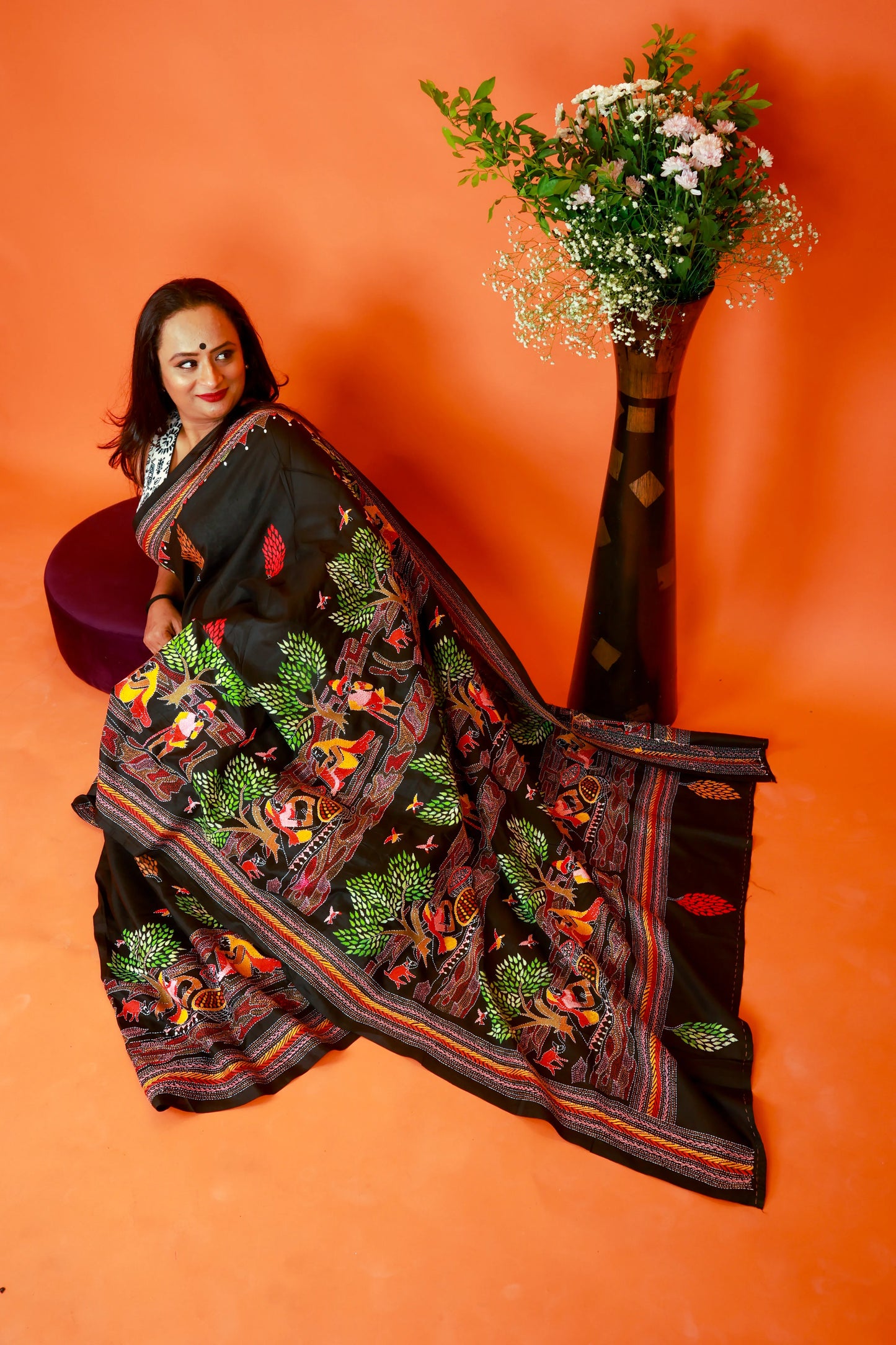 Luxe Kantha Saree