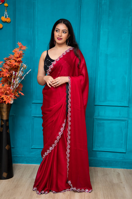 Red Tanishq 2 Saree