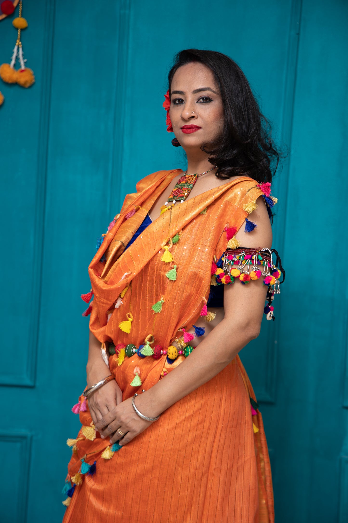Orange Moha 2 Saree