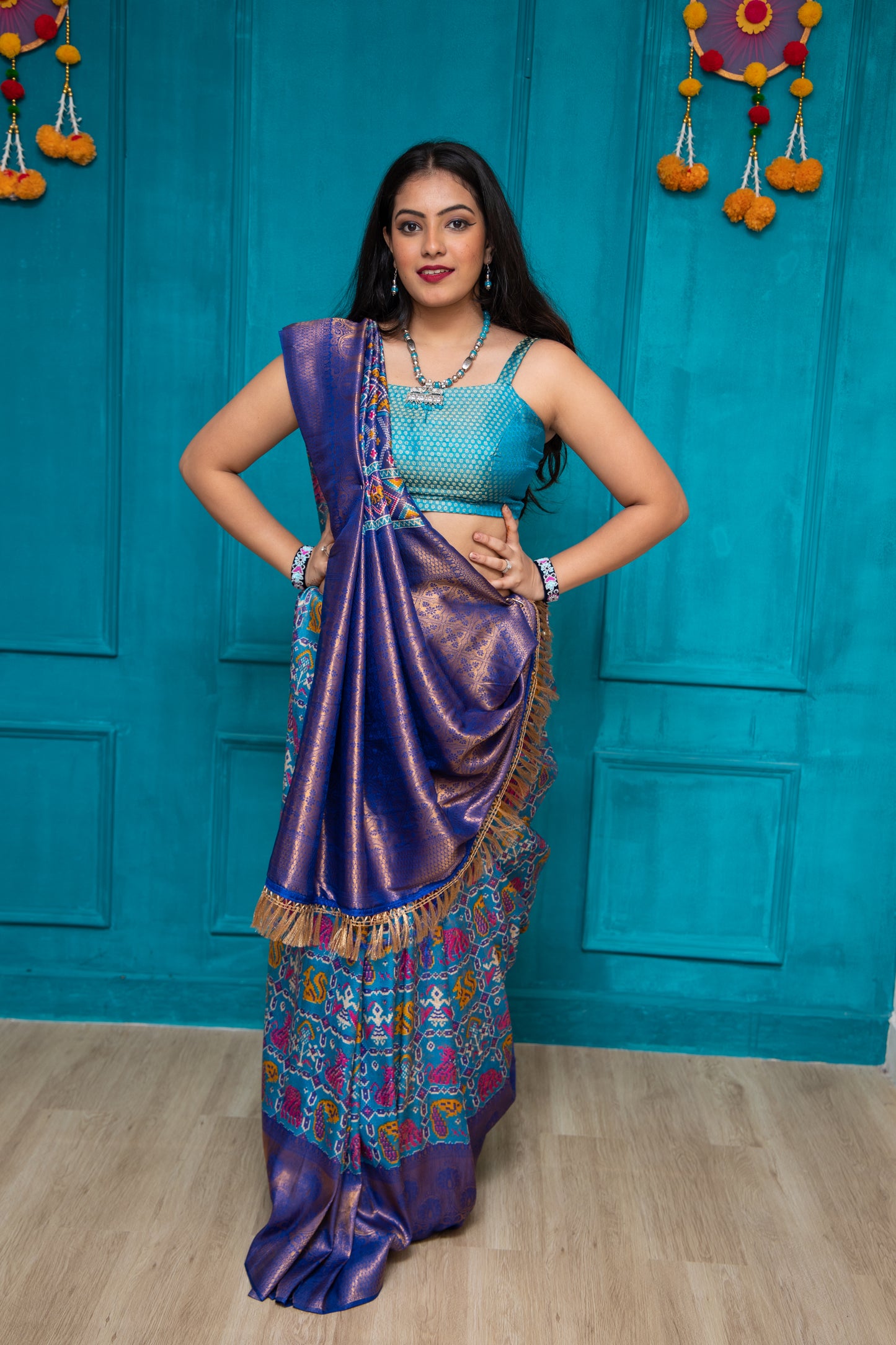 Royal Blue Silk Soft Saree