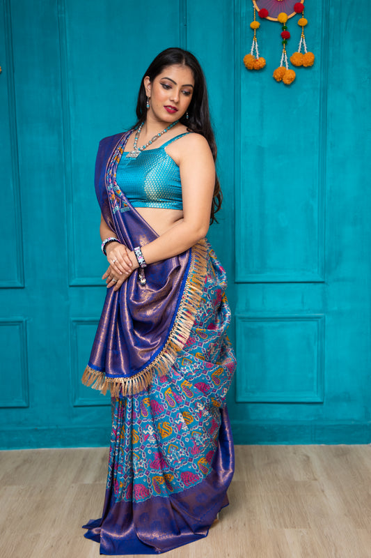 Royal Blue Silk Soft Saree