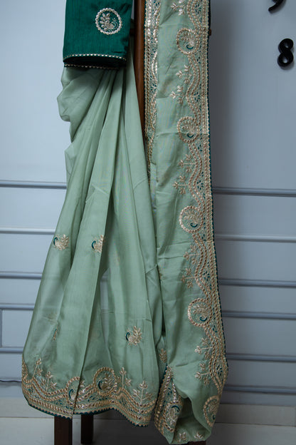 Mayuri Green Saree