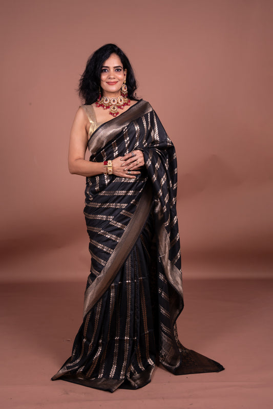 Diva Black Saree