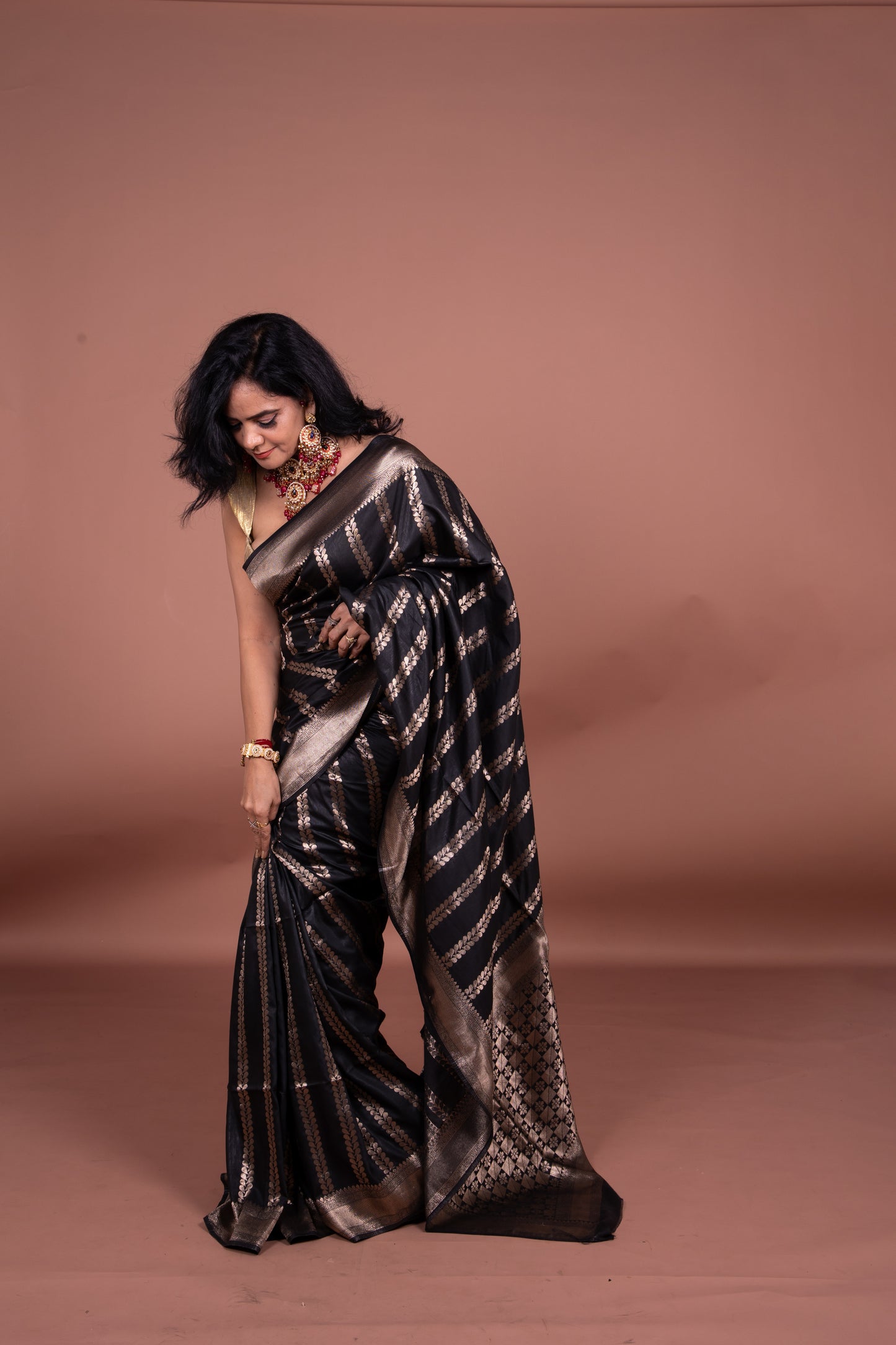 Diva Black Saree