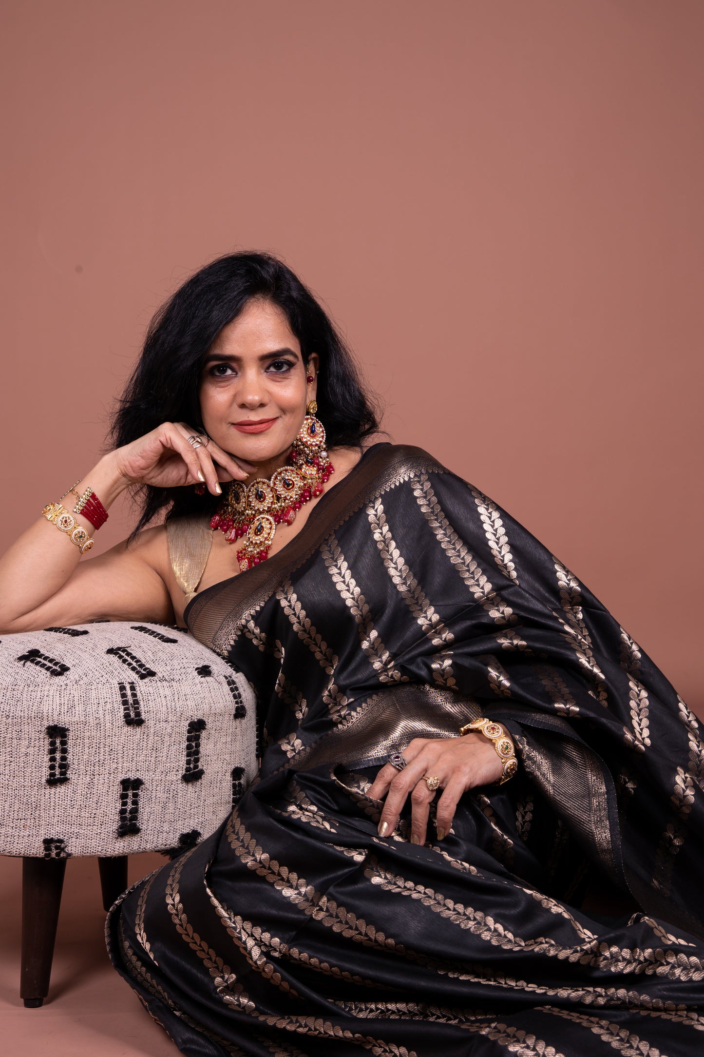 Diva Black Saree