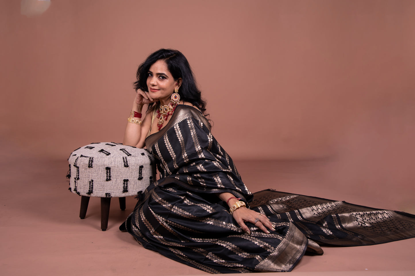 Diva Black Saree