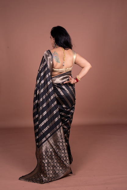 Diva Black Saree