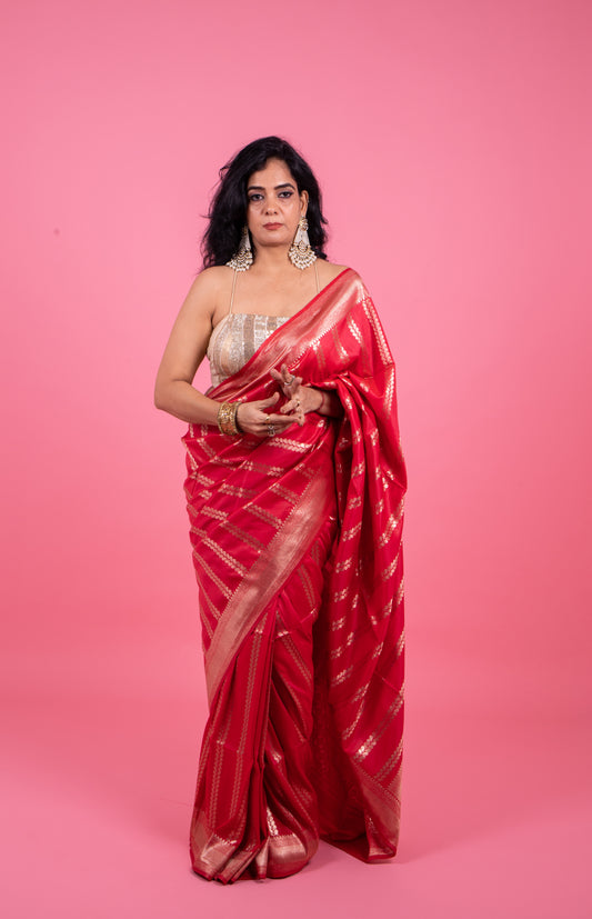 Diva Red Saree