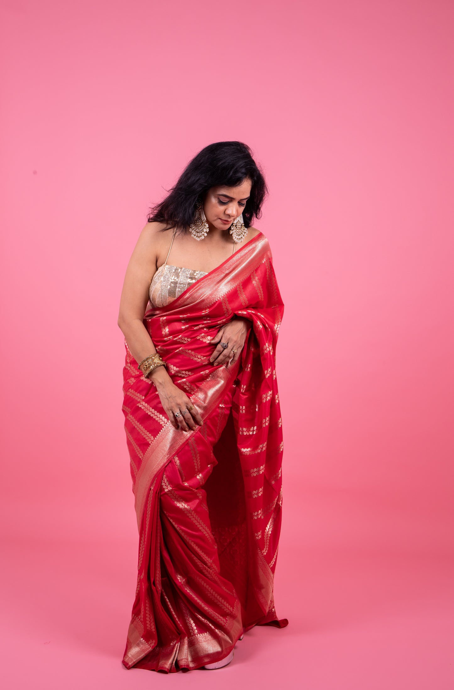 Diva Red Saree