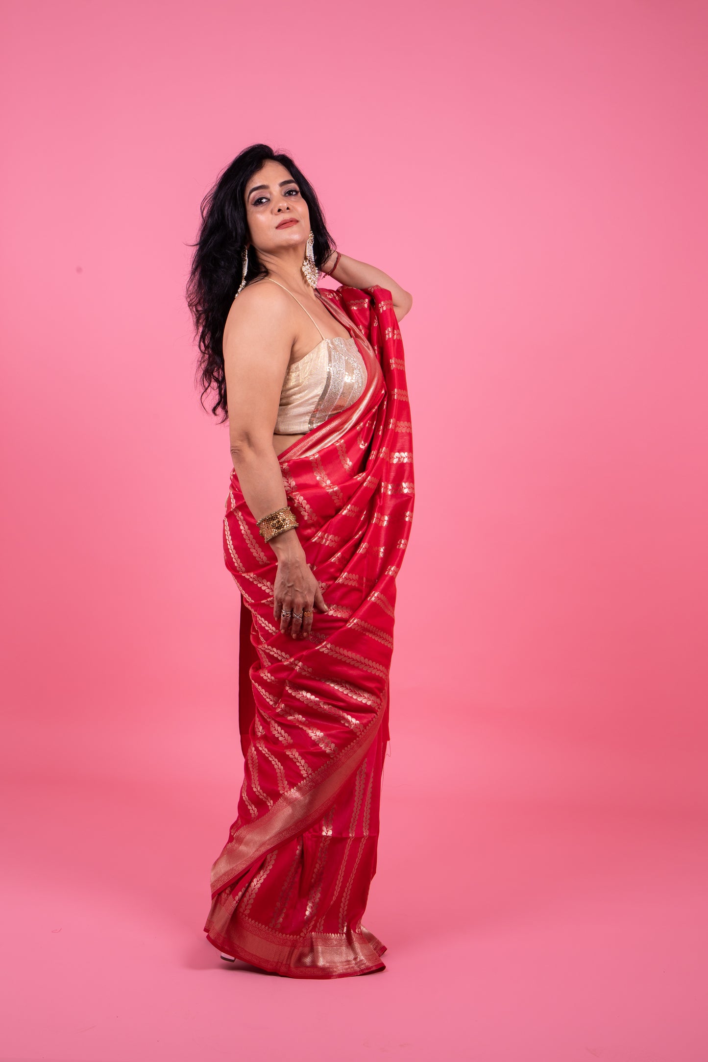Diva Red Saree