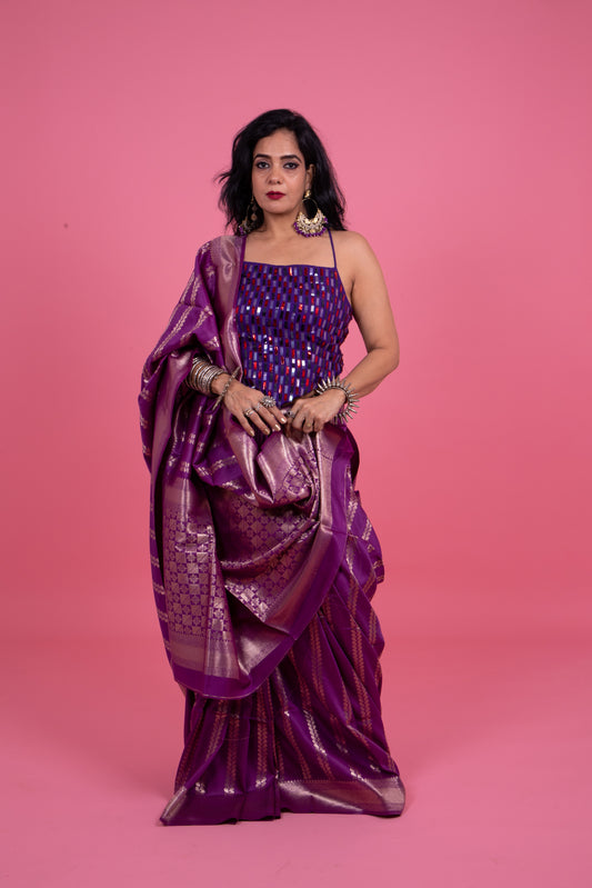 Diva Purple Saree