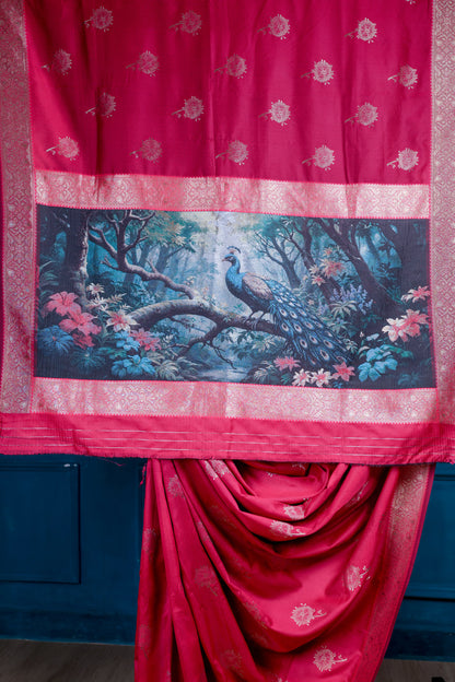 Pink Mayuri Saree