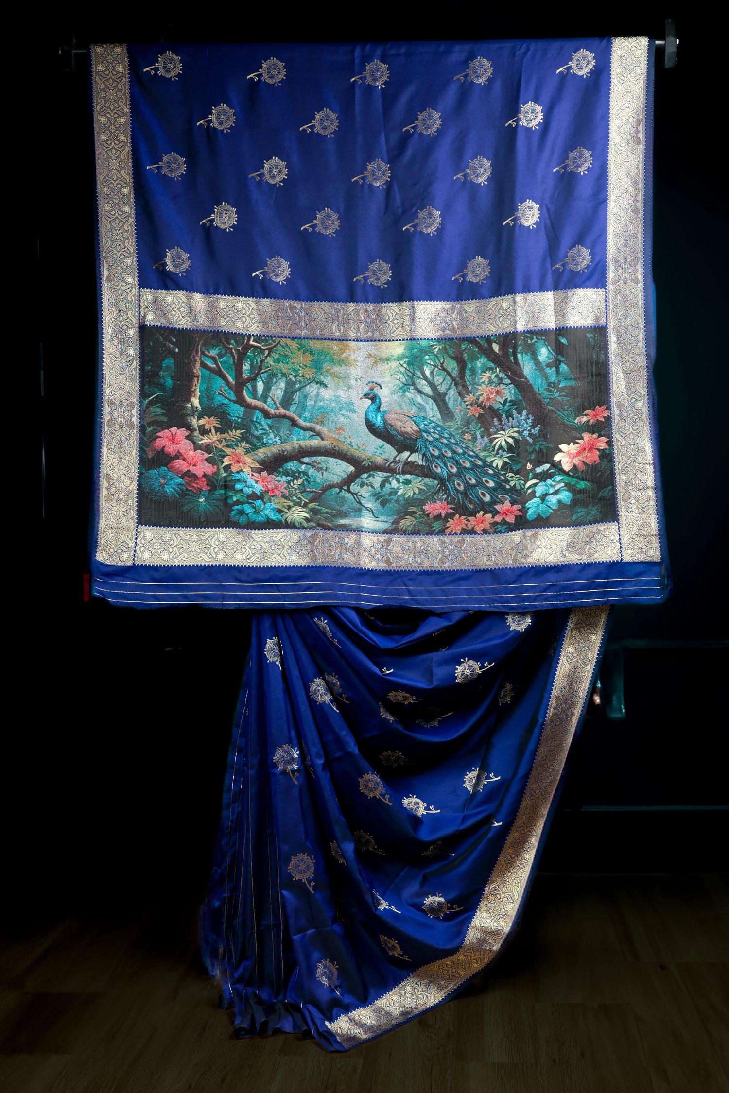 Navy Blue Mayuri Saree