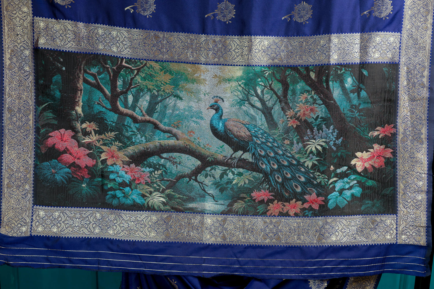 Navy Blue Mayuri Saree