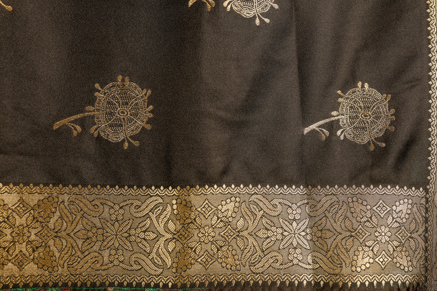 Black Mayuri Saree
