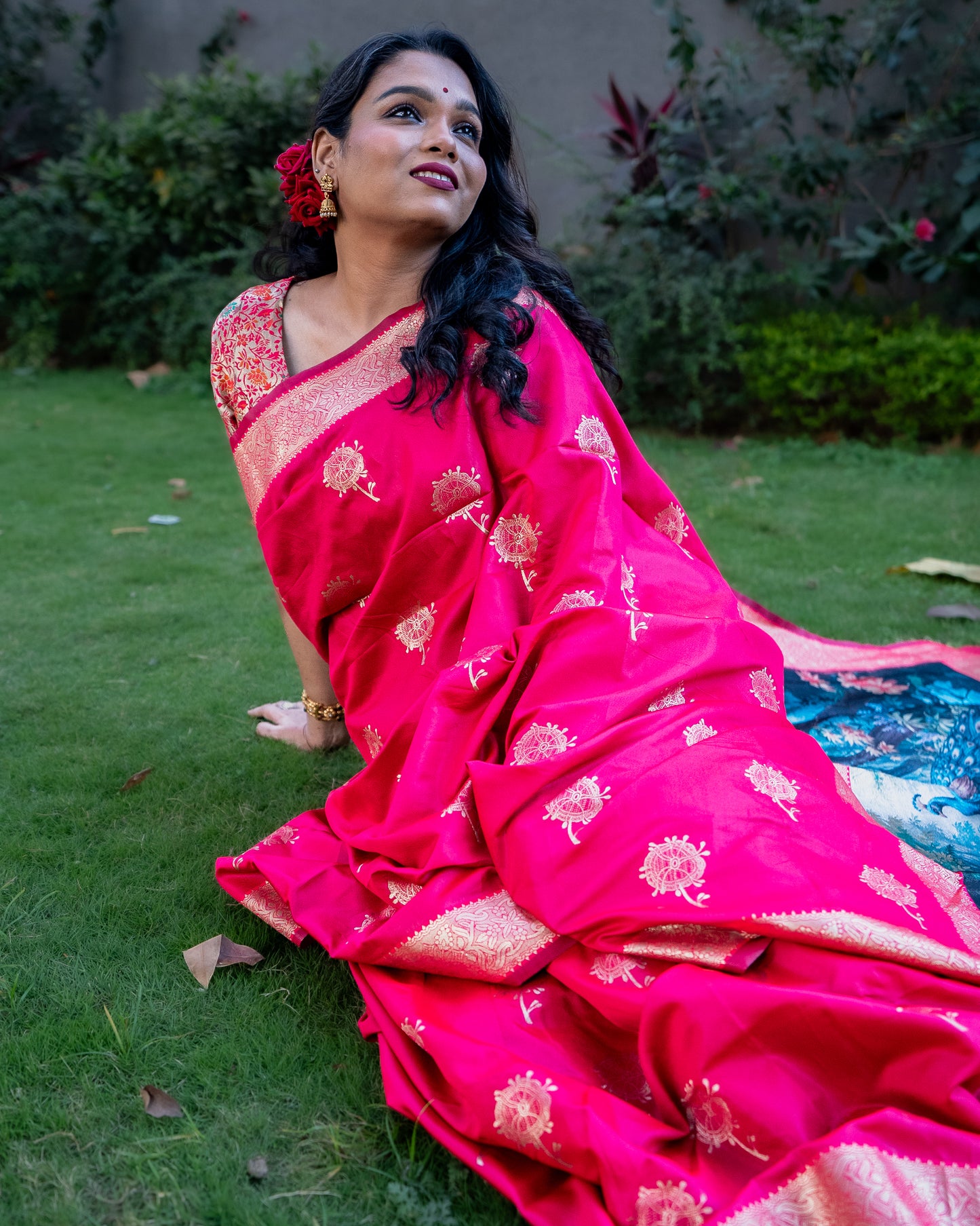Pink Mayuri Saree