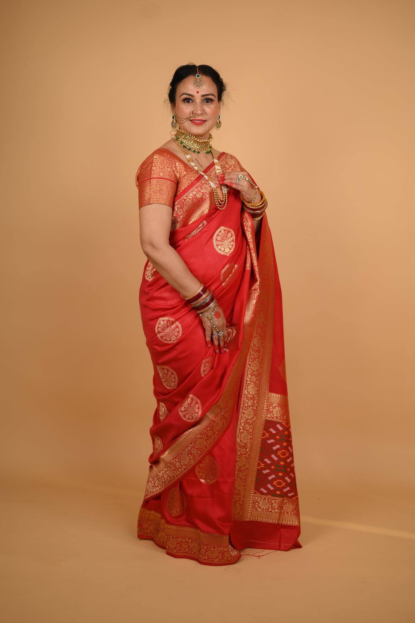 Red Ketan Silk Saree