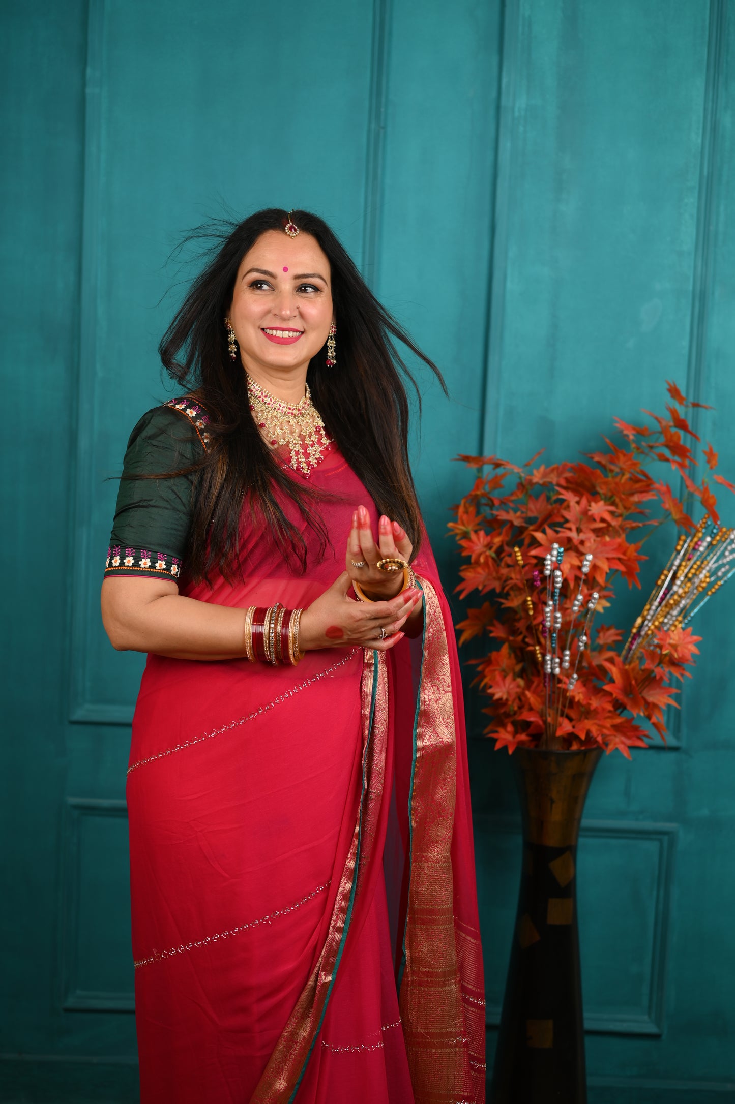 Red Dollar 2 saree