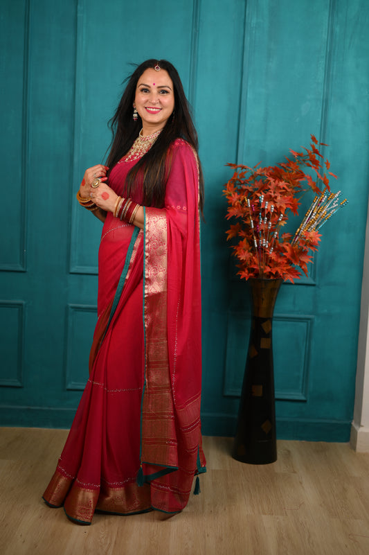 Red Dollar 2 saree