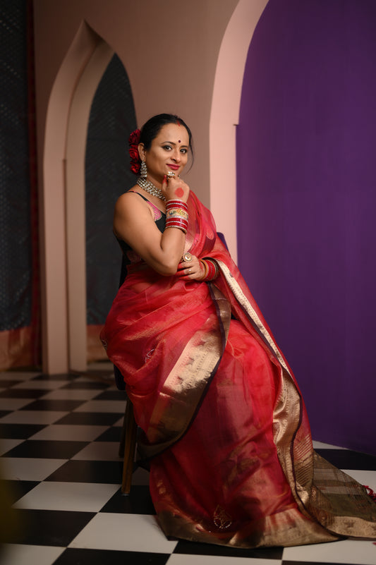 Red Dollor Saree