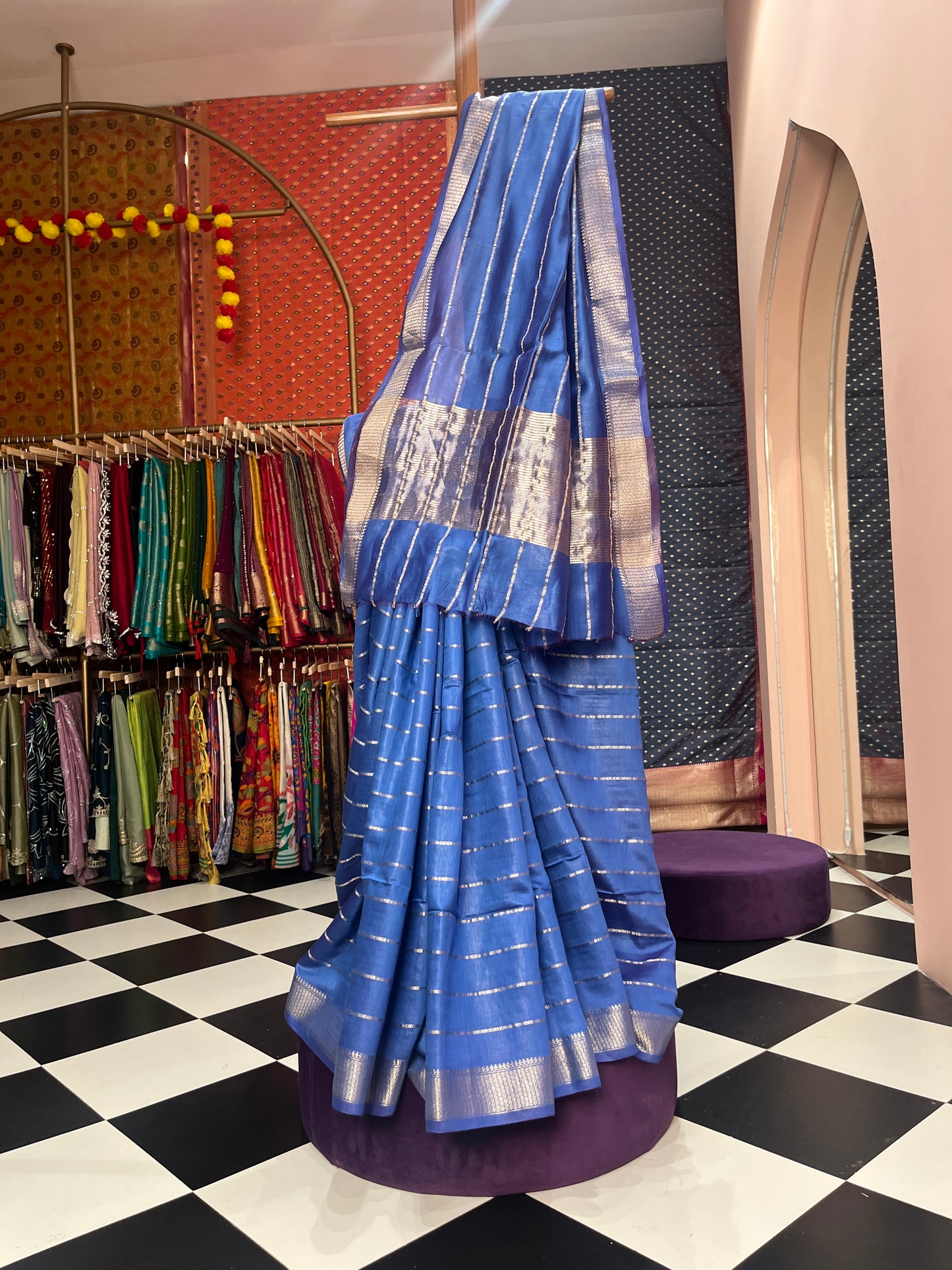 Art Maheshwari Silk Blue
