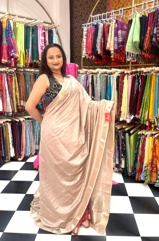 Art Maheshwari Silk Beige
