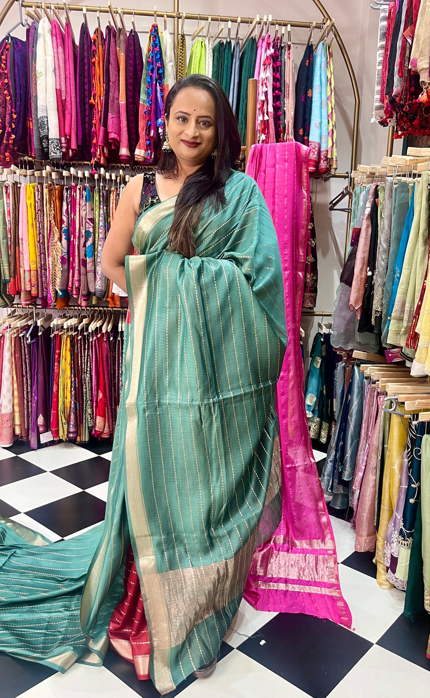 Art Maheshwari Silk Green