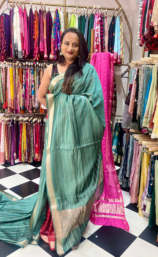 Art Maheshwari Silk Green