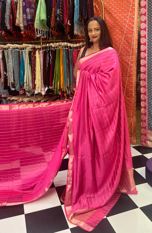 Art Maheshwari Silk Pink