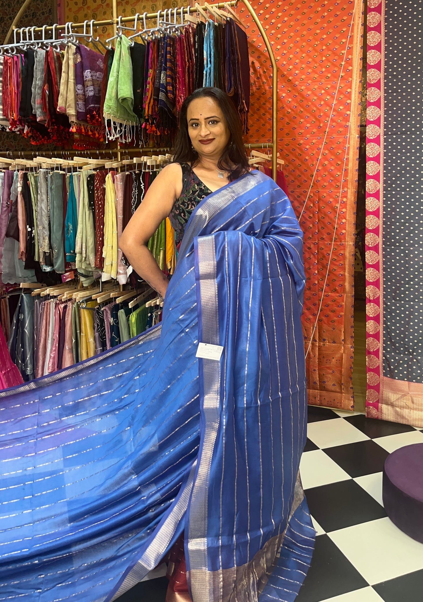 Art Maheshwari Silk Blue