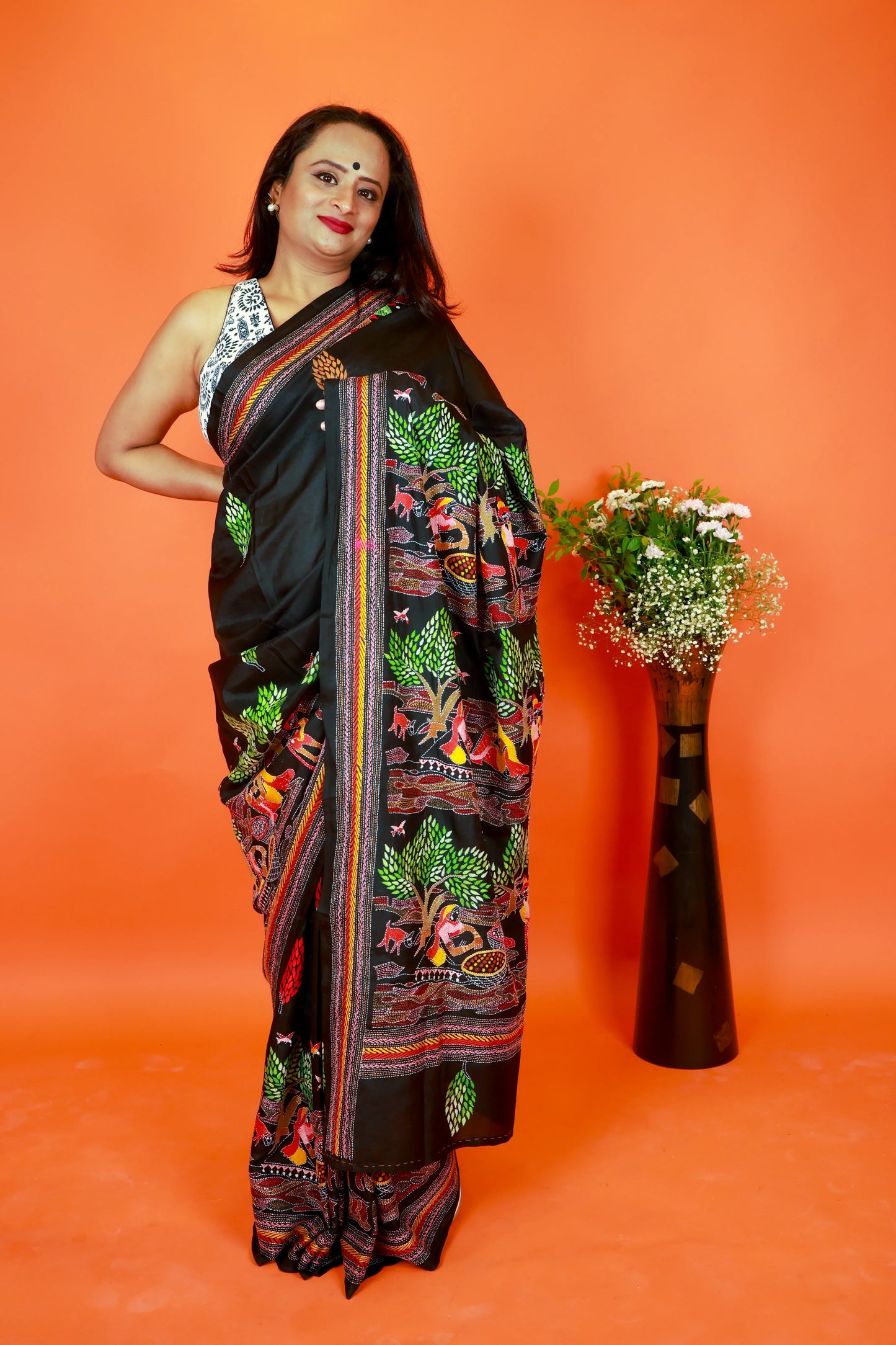 Luxe Kantha Saree