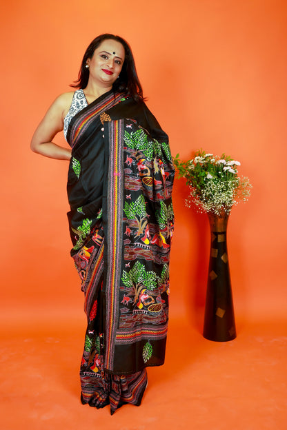 Luxe Kantha Saree