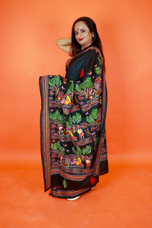 Luxe Kantha Saree
