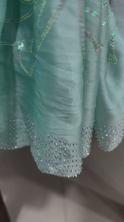 Bahar Sea Green Saree
